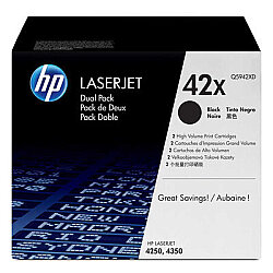 HP Q5942XD (42X) İkili Paket Orijinal Toner Yüksek Kapasite - Laserjet 4250