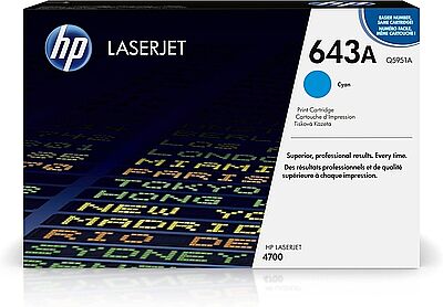 HP Q5951A (643A) Mavi Orijinal Toner - LaserJet 4700 - 1