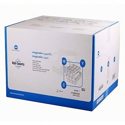 Konica Minolta 1710606-002 3lü Paket Renkli Orijinal Toner - 5440DL / 5450DL - 1