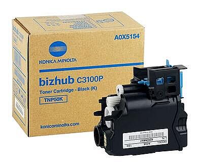 Konica Minolta TNP-50BK (A0X5154) Siyah Orijinal Toner - C3100P - 1