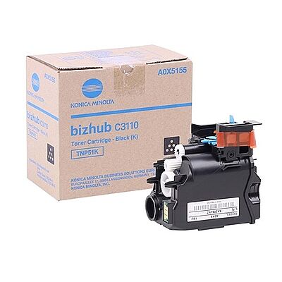 Konica Minolta TNP-51BK (A0X5155) Siyah Orijinal Toner - C3110 - 1