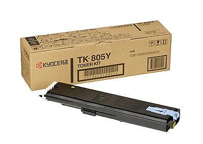 Kyocera TK-805Y Sarı Orijinal Toner - KM-C850 / KM-C850D (T7381) - 1