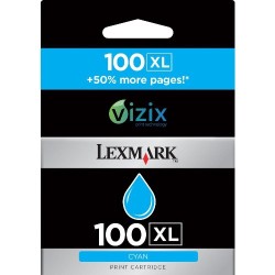 Lexmark 100XL-14N1069E Yüksek Kapasiteli Mavi Kartuş - Orijinal - Thumbnail