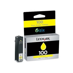 Lexmark 100XL-14N1071E Yüksek Kapasiteli Sarı Kartuş - Orijinal - Thumbnail