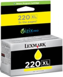 Lexmark 220XL-14L0177A Yüksek Kapasiteli Sarı Kartuş - Orijinal - Thumbnail