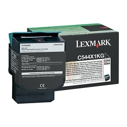 Lexmark - Lexmark C544-C544X1KG Ekstra Yüksek Kapasiteli Siyah Toner - Orijinal