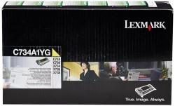 Lexmark C734-C734A1YG Sarı Toner - Orijinal - Thumbnail