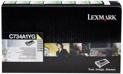 Lexmark C734-C734A1YG Sarı Toner - Orijinal
