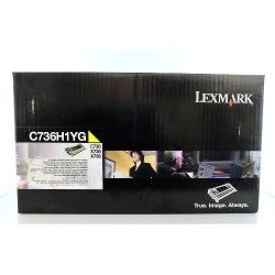 Lexmark C736-C736H1YG Yüksek Kapasiteli Sarı Toner - Orijinal