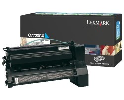 Lexmark C772-C7720CX Ekstra Yüksek Kapasiteli Mavi Toner - Orijinal - Thumbnail