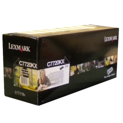 Lexmark C772-C7720KX Ekstra Yüksek Kapasiteli Siyah Toner - Orijinal - Thumbnail