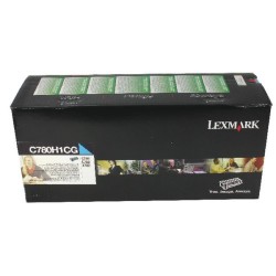 Lexmark C780-C780H1CG Yüksek Kapasiteli Mavi Toner - Orijinal - Thumbnail