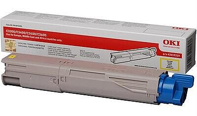 OKI 43459329 Sarı Orijinal Toner - C3300 / C3400 - 1