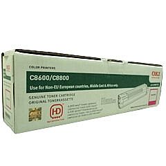 OKI 43487722 Kırmızı Orijinal Toner - C8600 / C8800 - 1