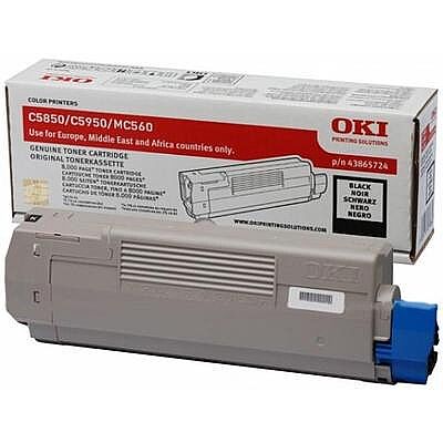 OKI 43865724 Siyah Orijinal Toner - C5850 / C5950 - 1