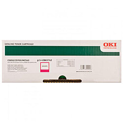 OKI 43865742 Kırmızı Orijinal Toner - C5850 / C5950