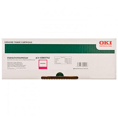 OKI 43865742 Kırmızı Orijinal Toner - C5850 / C5950 - 1