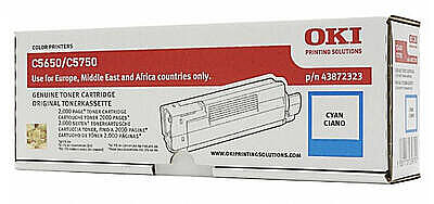 OKI 43872323 Mavi Orijinal Toner - C5650 / C5750 - 1