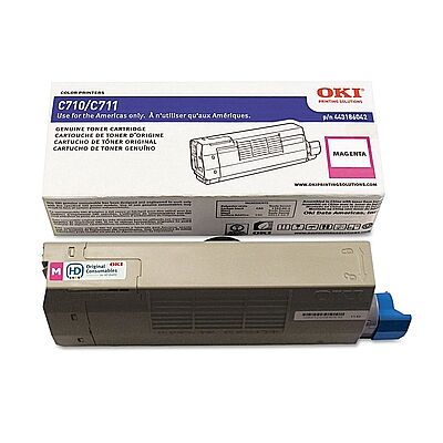 OKI 44318602 Kırmızı Orijinal Toner - C711 Serisi - 1