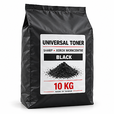 Sharp – Xerox WorkCentre Uyumlu Taiwan Universal Siyah Dolum Toneri – 10 Kg - 1