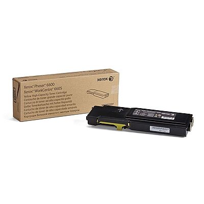 Xerox 106R02227 Sarı Orijinal Toner Yüksek Kapasite - Phaser 6600 / WorkCentre 6605 - 1