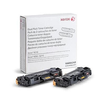 Xerox 106R04349 2'li Paket Siyah Orijinal Toner - B205 / B210 / B215 - 1