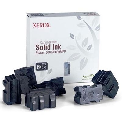 Xerox Phaser 8860-108R00820 Siyah Katı Mürekkep 6′lı Paket - Orijinal