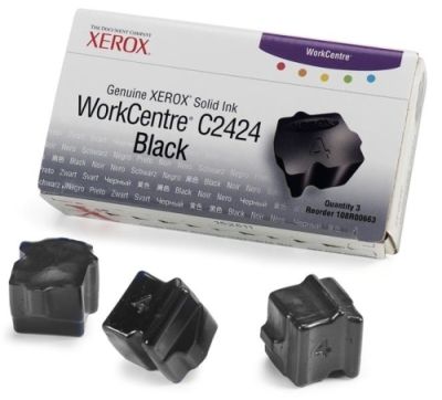Xerox Workcentre C2424-108R00663 Siyah Katı Mürekkep 3′lü Paket - Orijinal